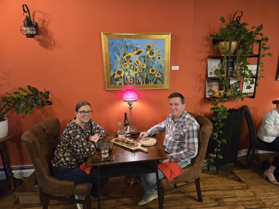 Guests enjoying dinner at Mailey's Provisions